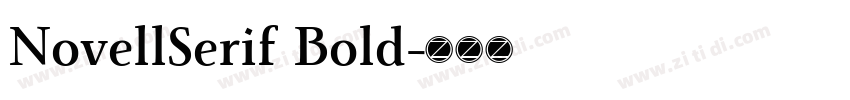 NovellSerif Bold字体转换